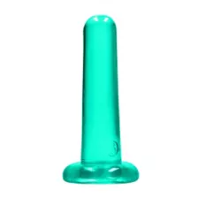 Clear Turquoise Non-Realistic Suction Cup Dildo - 5 Inch at Spencer's