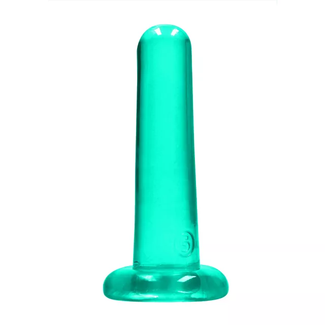 Clear Turquoise Non-Realistic Suction Cup Dildo - 5 Inch at Spencer's