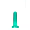 Clear Turquoise Non-Realistic Suction Cup Dildo - 5 Inch at Spencer's