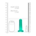Clear Turquoise Non-Realistic Suction Cup Dildo - 5 Inch at Spencer's