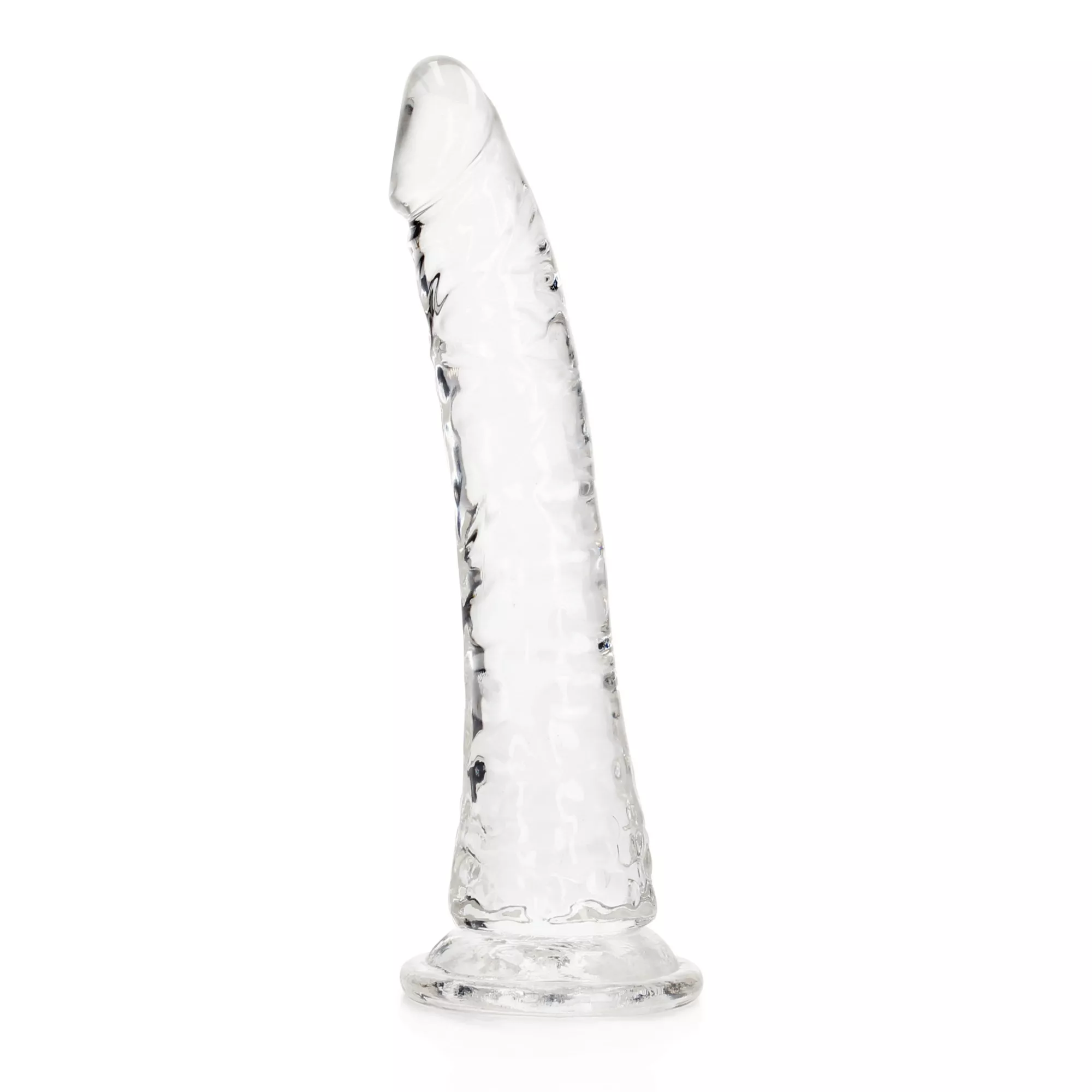 Crystal Clear Slim Realistic Suction Cup Dildo - 7 Inch at Spencer's