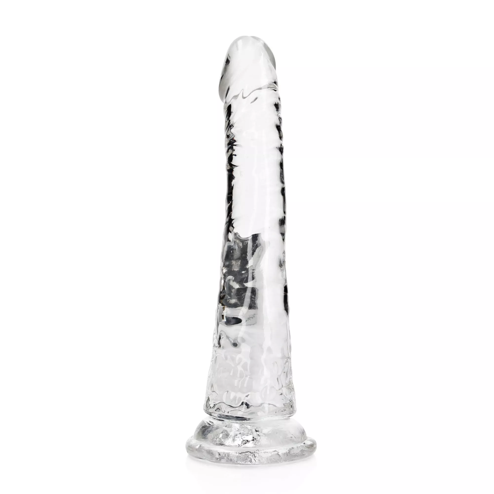 Crystal Clear Slim Realistic Suction Cup Dildo - 7 Inch at Spencer's