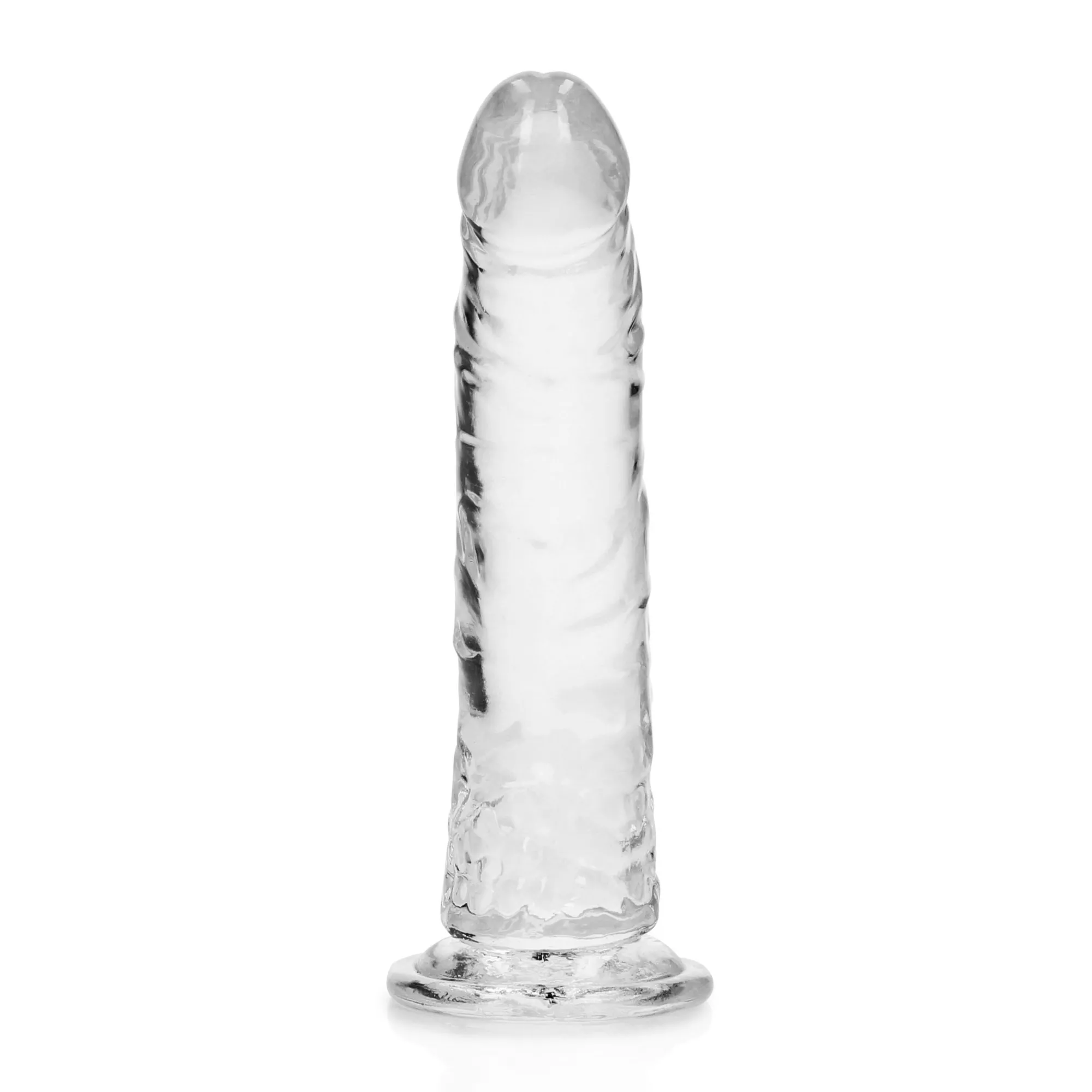 Crystal Clear Slim Realistic Suction Cup Dildo - 7 Inch at Spencer's