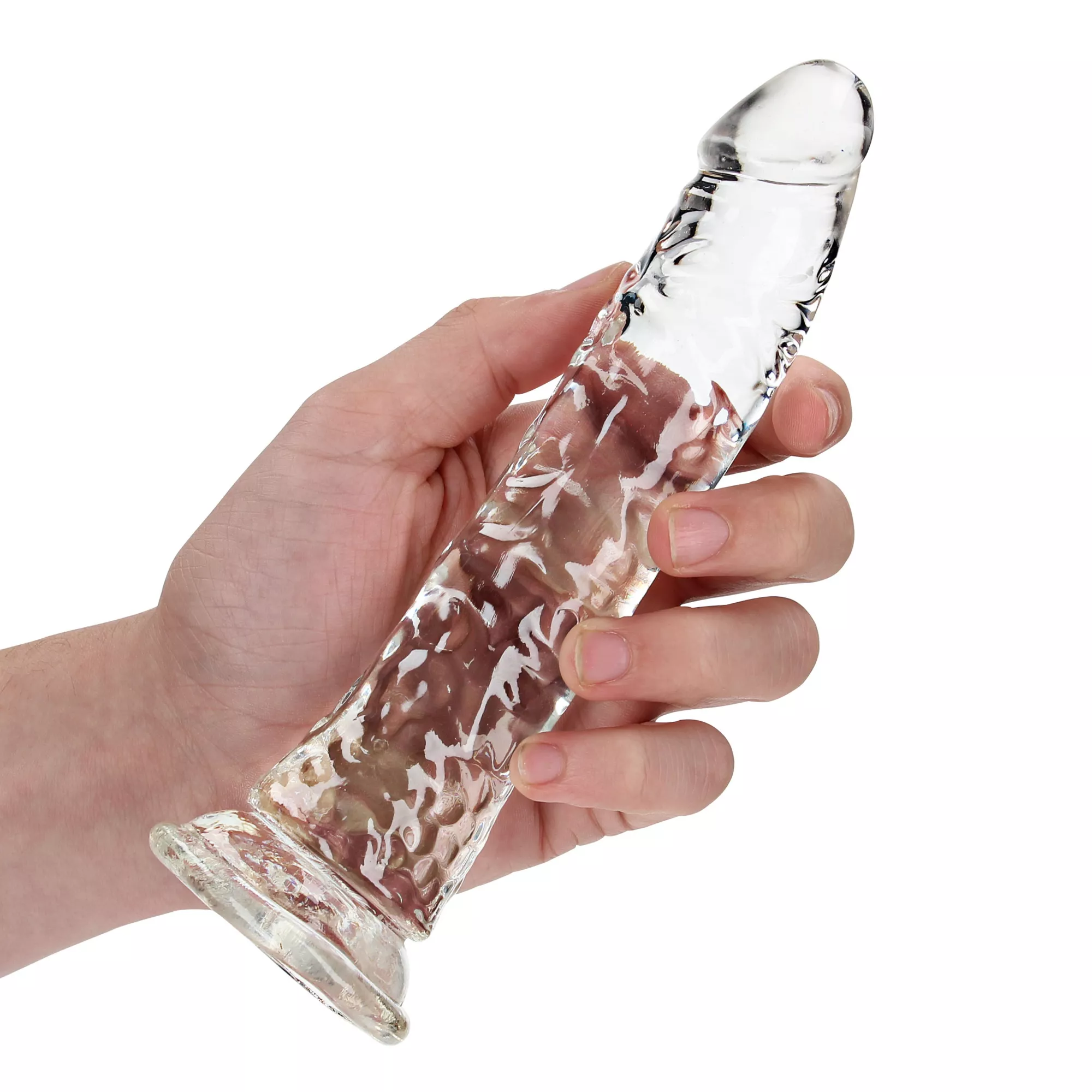 Crystal Clear Slim Realistic Suction Cup Dildo - 7 Inch at Spencer's