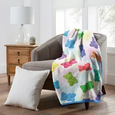 Disco Picnic Bears Fleece Blanket at Spencer's