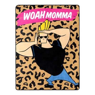 Johnny Bravo Woah Momma Fleece Blanket