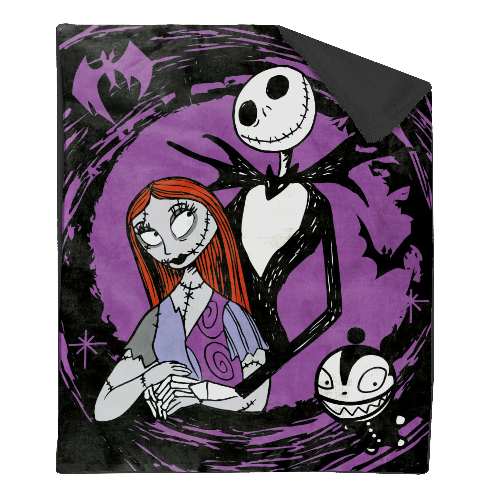 Jack Skellington and Sally Portrait Sherpa Fleece Blanket - The Nightmare Before Christmas at Spencer's