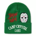 Jason Voorhees Mask Camp Crystal Lake Cuff Beanie Hat - Friday the 13th at Spencer's