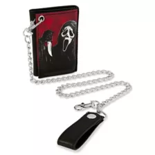 Ghost Face Chain Wallet at Spencer's