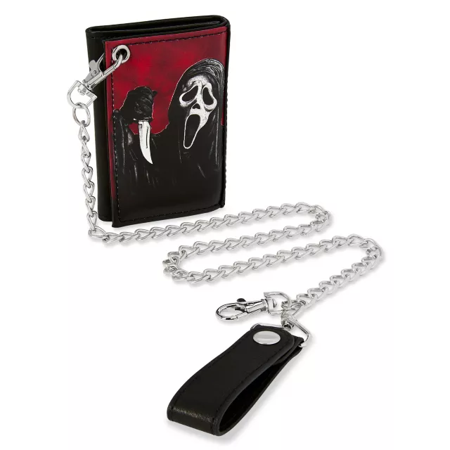 Ghost Face Chain Wallet at Spencer's