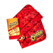 Flamin' Hot Cheetos Fleece Blanket and Plush Set at Spencer's