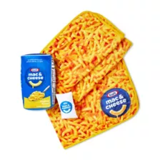 Kraft Mac & Cheese Fleece Blanket and Plush Set at Spencer's