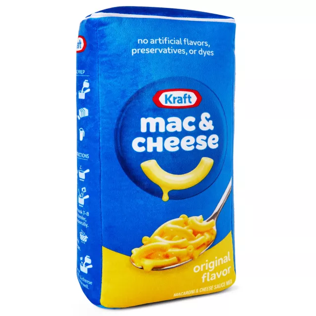 Kraft Mac Cheese Fleece Blanket with Pillows Spencer s