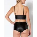 Black Strappy Fringe Bra at Spencer's
