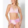 Pink Sparkle Strappy Bralette at Spencer's
