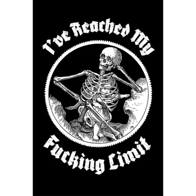 I've Reached My Fucking Limit Skeleton Poster at Spencer's
