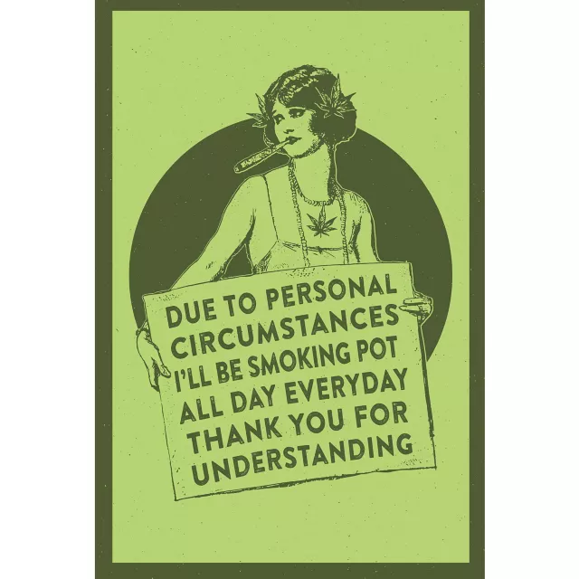 Due to Personal Circumstances Pot Poster at Spencer's