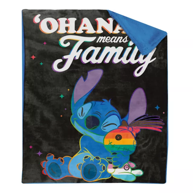 Stitch Ohana Means Family Fleece Blanket - Lilo & Stitch at Spencer's