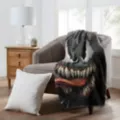 Venom Skared Yet Fleece Blanket - Marvel at Spencer's