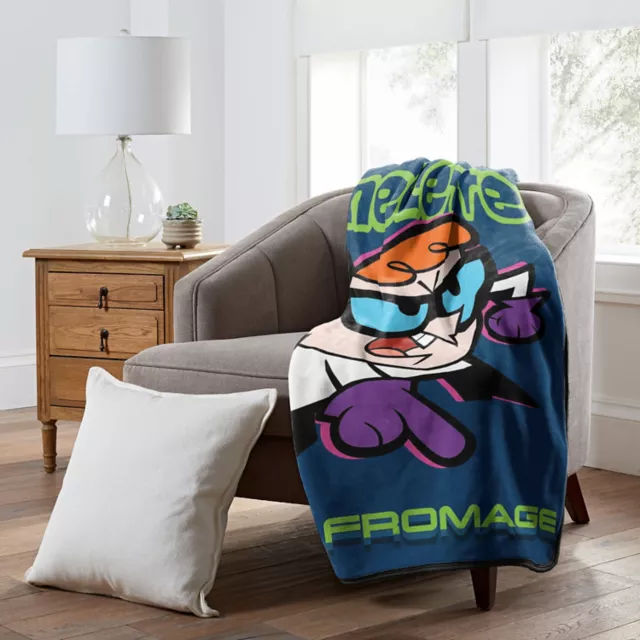 Dexter's Laboratory Omelette du Fromage Fleece Blanket - Spencer's