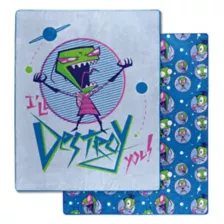 I'll Destroy You Fleece Blanket - Invader Zim at Spencer's