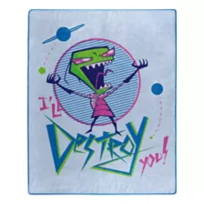 I'll Destroy You Fleece Blanket - Invader Zim at Spencer's