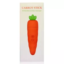 Carrot Stick 10-Function Rechargeable Waterproof Suction Massager - 5.7 Inch at Spencer's