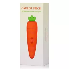 Carrot Stick 10-Function Rechargeable Waterproof Suction Massager - 5.7 Inch at Spencer's