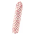 Fuck Love 10-Function Pink Checkered Rechargeable Vibrator 3.5 Inch - Sexology at Spencer's