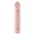 Fuck Love 10-Function Pink Checkered Rechargeable Vibrator 3.5 Inch - Sexology at Spencer's