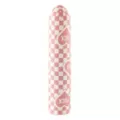 Fuck Love 10-Function Pink Checkered Rechargeable Vibrator 3.5 Inch - Sexology at Spencer's