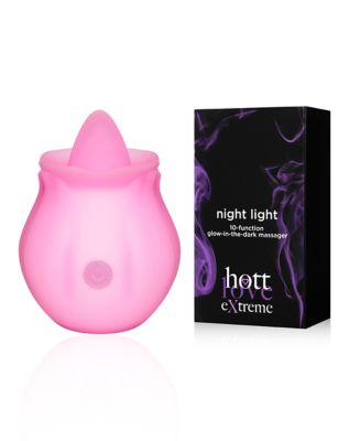 Glow in the Dark Night Light 10-Function Rechargeable Waterproof Massager 3  Inch - Hott Love Extreme - Spencer's