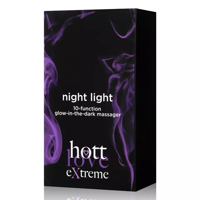 Glow in the Dark Night Light 10-Function Rechargeable Waterproof Massager 3 Inch - Hott Love Extreme at Spencer's