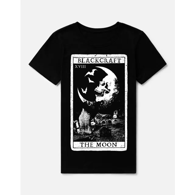 Black Craft Cult Moon Tarot Card T Shirt at Spencer's