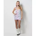 Pink Butterfly Print Cami Mini Dress at Spencer's