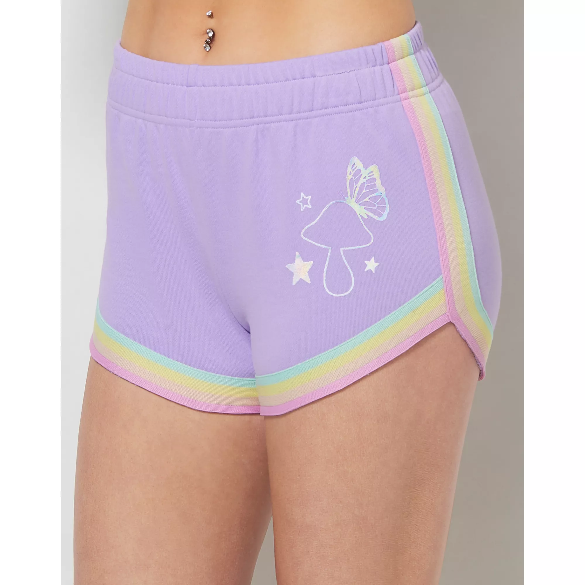 Mushroom Butterfly Dolphin Shorts at Spencer's