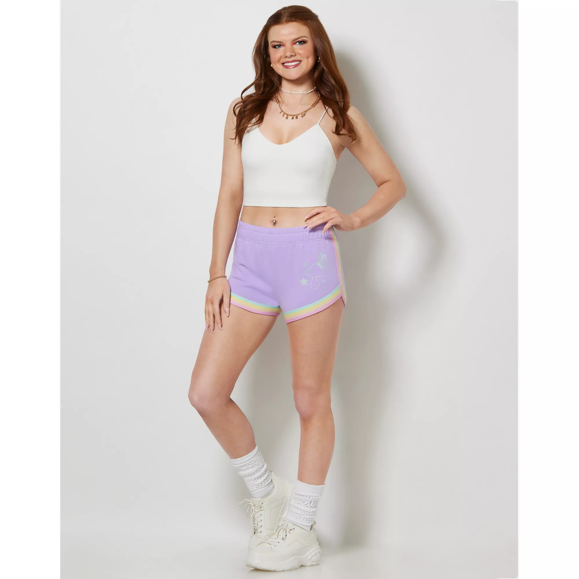 Mushroom Butterfly Dolphin Shorts at Spencer's