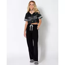 Stoned Weed Leaf Cropped Jersey at Spencer's