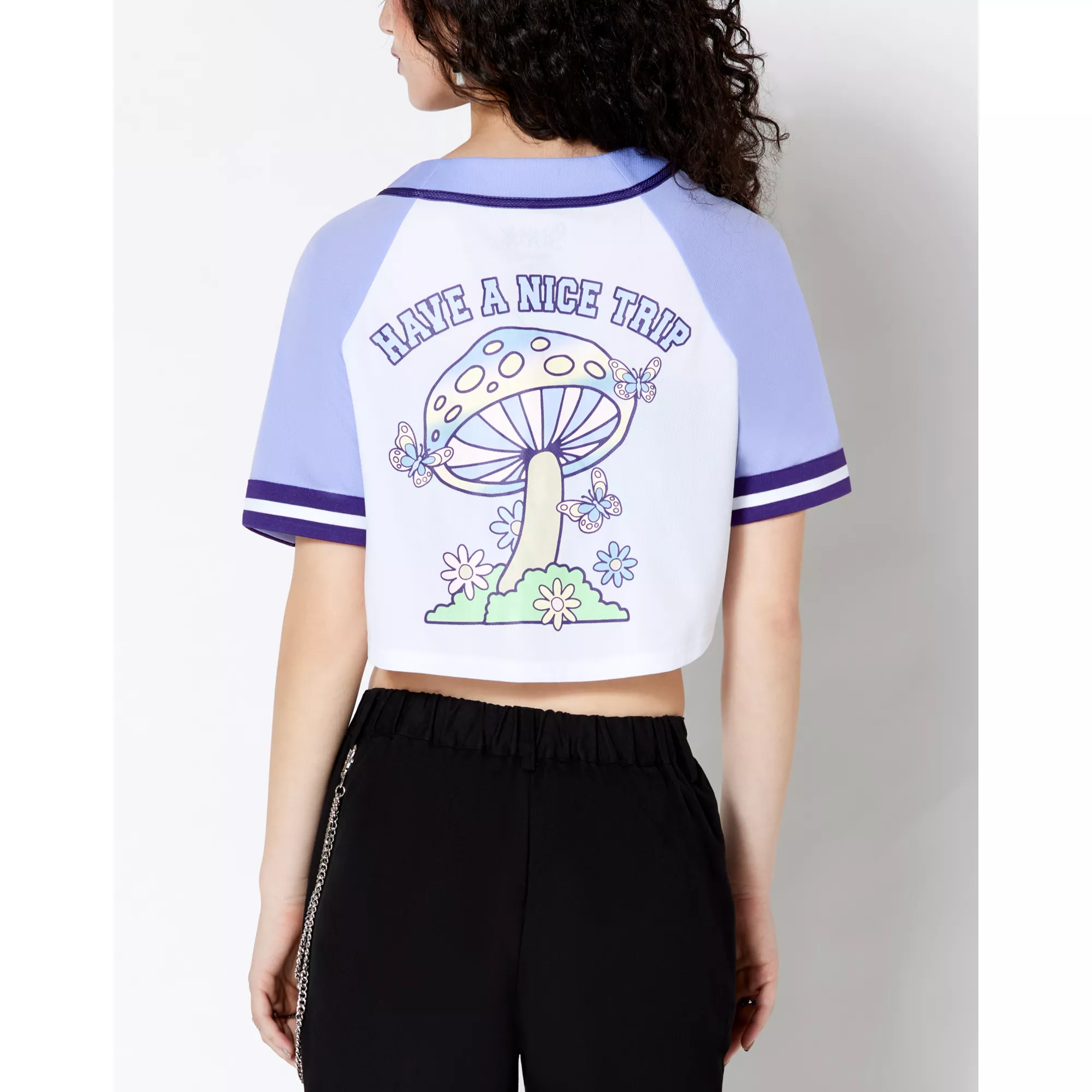 Trippin Cropped Jersey at Spencer's