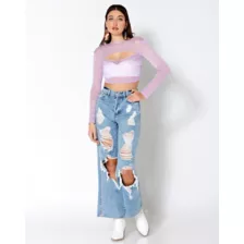 Lavender Celestial Sparkle Mesh Crop Top at Spencer's