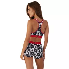 PSD Playboy Checkered Bunny Sports Bra at Spencer's