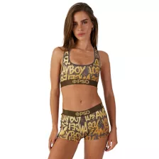 PSD Playboy Graffiti Sports Bra at Spencer's