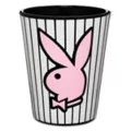 Pinstripe Playboy Shot Glass - 2 oz. at Spencer's