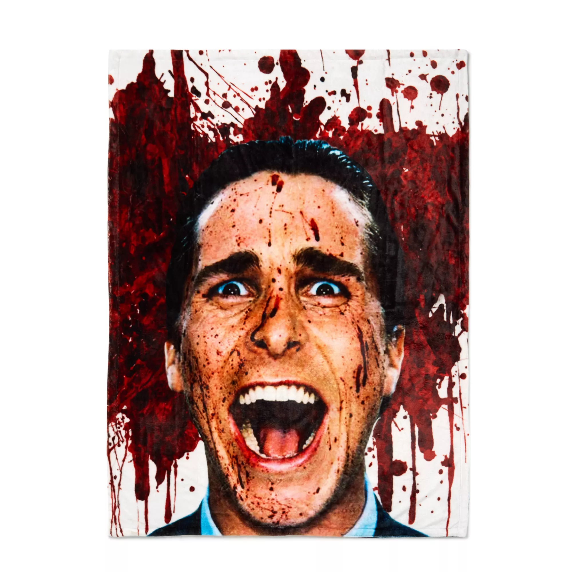 American Psycho Reversible Fleece Blanket at Spencer's