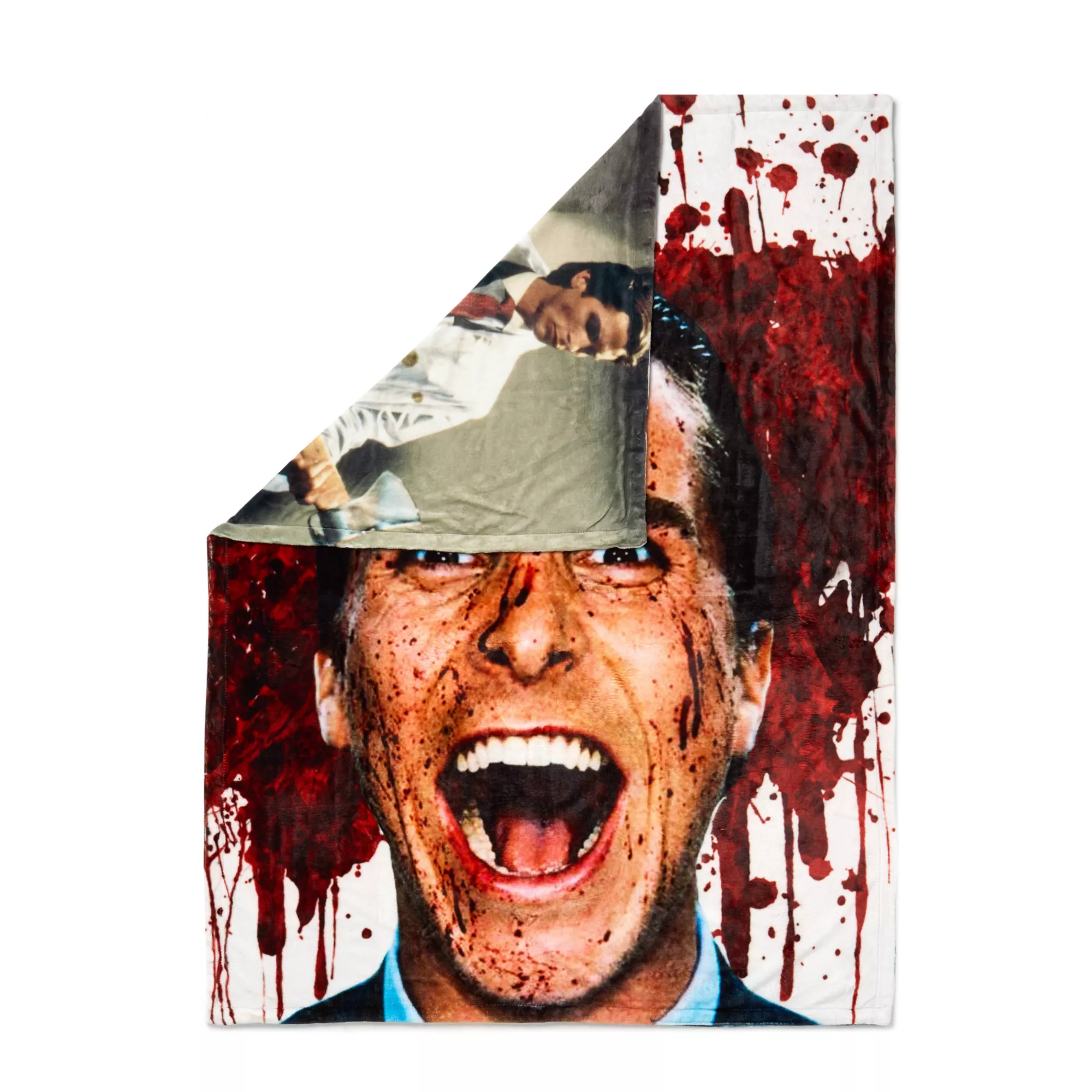 American Psycho Reversible Fleece Blanket at Spencer's