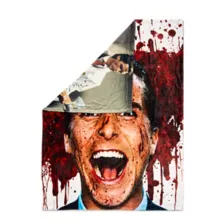 American Psycho Reversible Fleece Blanket at Spencer's