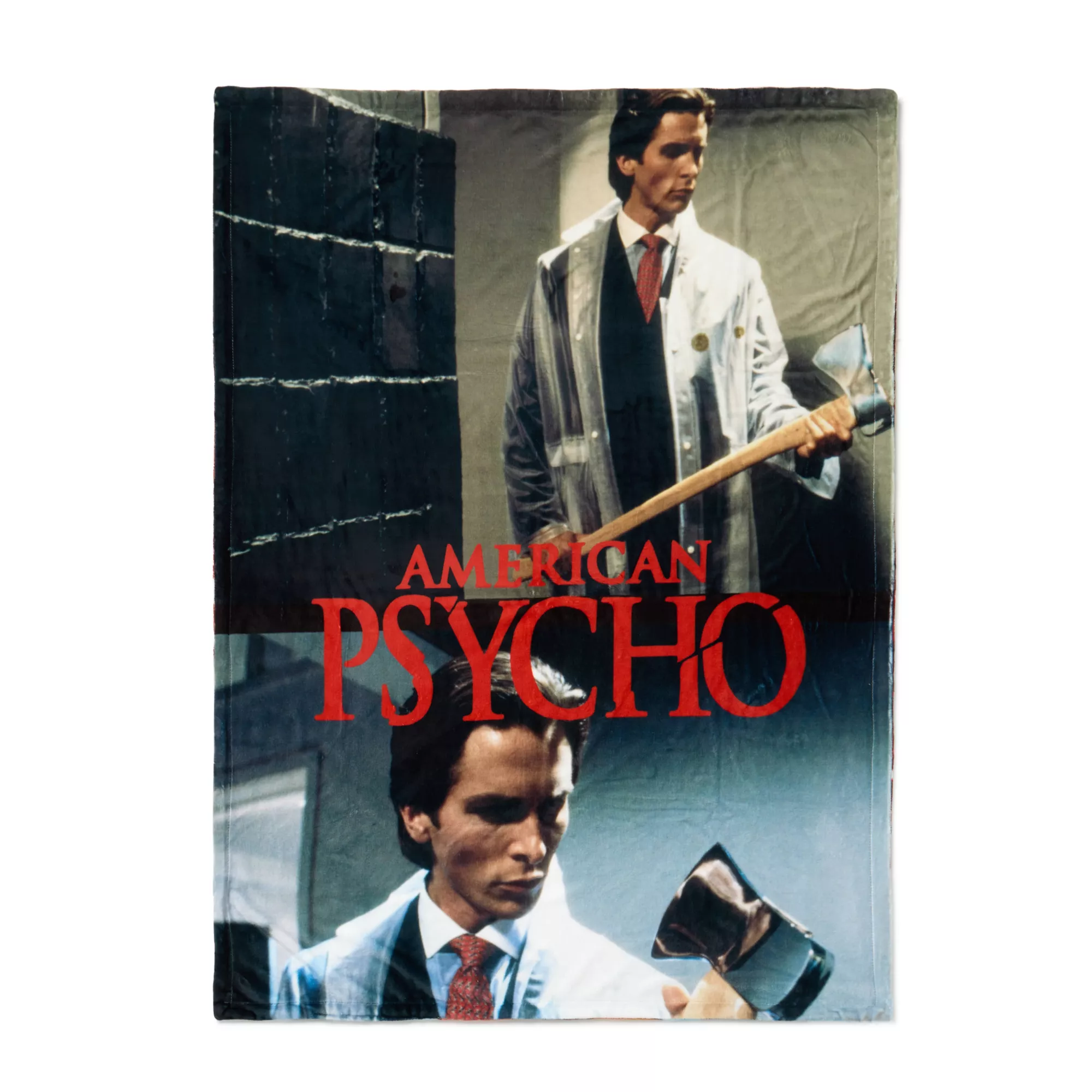 American Psycho Reversible Fleece Blanket at Spencer's