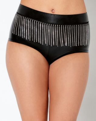 Leather Fringe Booty Shorts