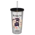 We Hate You Cup with Straw 16 oz. - Untamedego at Spencer's