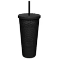 Playboy Black Textured Cup with Straw - 20 oz. at Spencer's